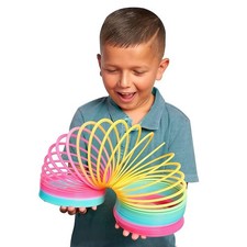 Slinky the Original Walking Spring Toy Plastic Rainbow Giant Slinky Ages 5 