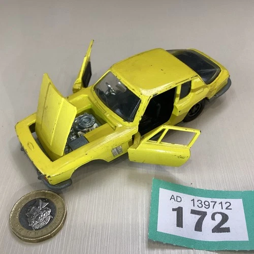 Vintage Dinky Toys  No 188 Jensen Interceptor FF - Yellow Spares or repair