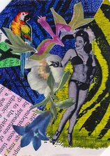 ACEO Mixed Media Collage Art – May - OOAK Original Signed