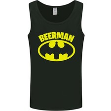 Fathers Day Beer Man Funny Alcohol Mens Vest Tank Top