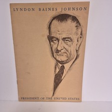 Lyndon Johnson 1964 New Jersey Democratic State Committee Dinner Menu Program AC
