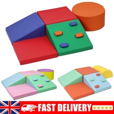 5-piece Soft Play Set Indoor Baby Foam Climber Toddler Climbing Blocks Playset