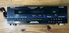 Pyle PT649D Dual Cassette Deck - Black