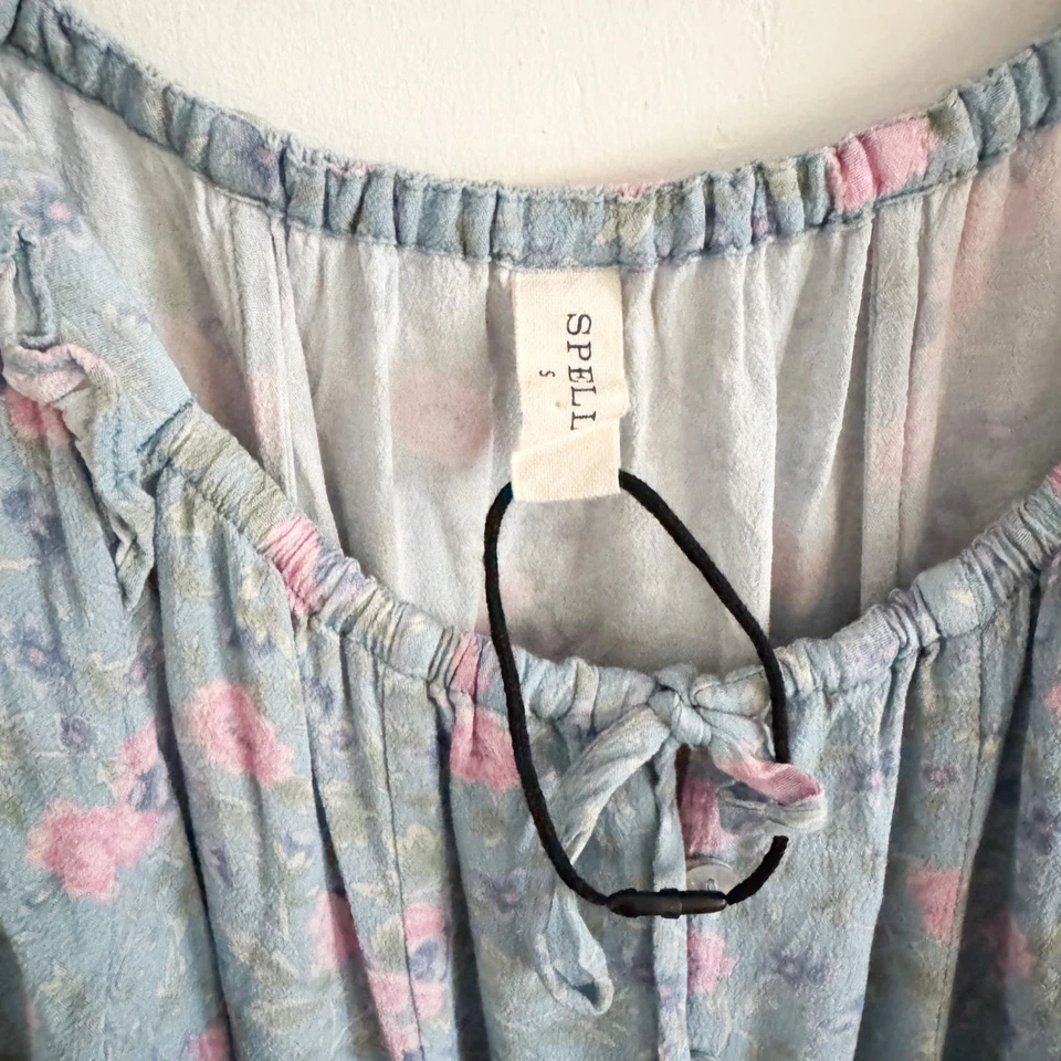 NUEVO Mini Vestido Floral Dolly Azul Spell and The Gypsy S Foto 3 de 4