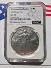 2023 American Silver Eagle, NGC Graded MS70, US Invention- Swimming Flippers 🪙