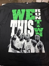 UNK NBA BOSTON CELTICS “WE RUN THIS TOWN” Garnett, Allen,Pierce Shirt 2XL
