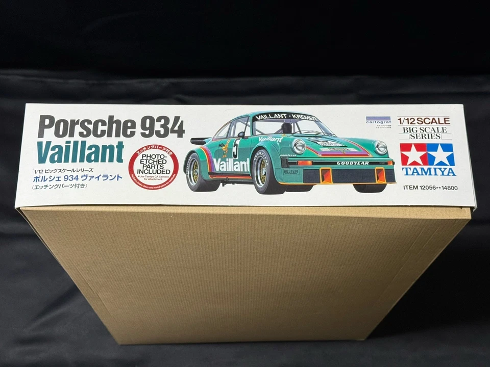 TAMIYA ITEM12056 Kit plastica scala 1/12 serie grande Porche 934 Valiant 1976... - Immagine 3 di 3