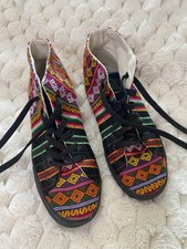 Inkkas Blackbird High Top Sneakers Peruvian Woven Boho Shoes Women's 7 Men's 5