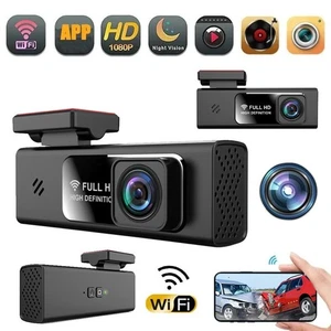 Car Dash Cam 1080P Driving Recorder w/ Night Vision WiFi 24H Parking Monitoring