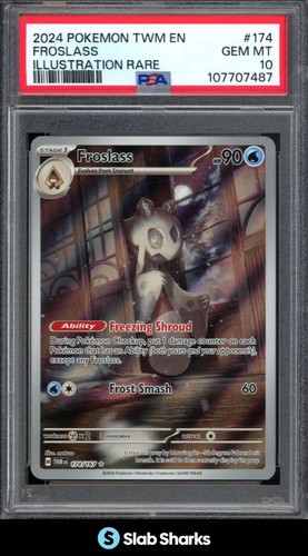 2024 POKEMON SV TWILIGHT MASQUERADE #174/167 FROSLASS ILLUSTRATION RARE PSA 10