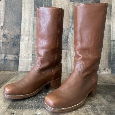 Frye 2955 White Label Tall Campus Boots Mens 9.5 D | eBay