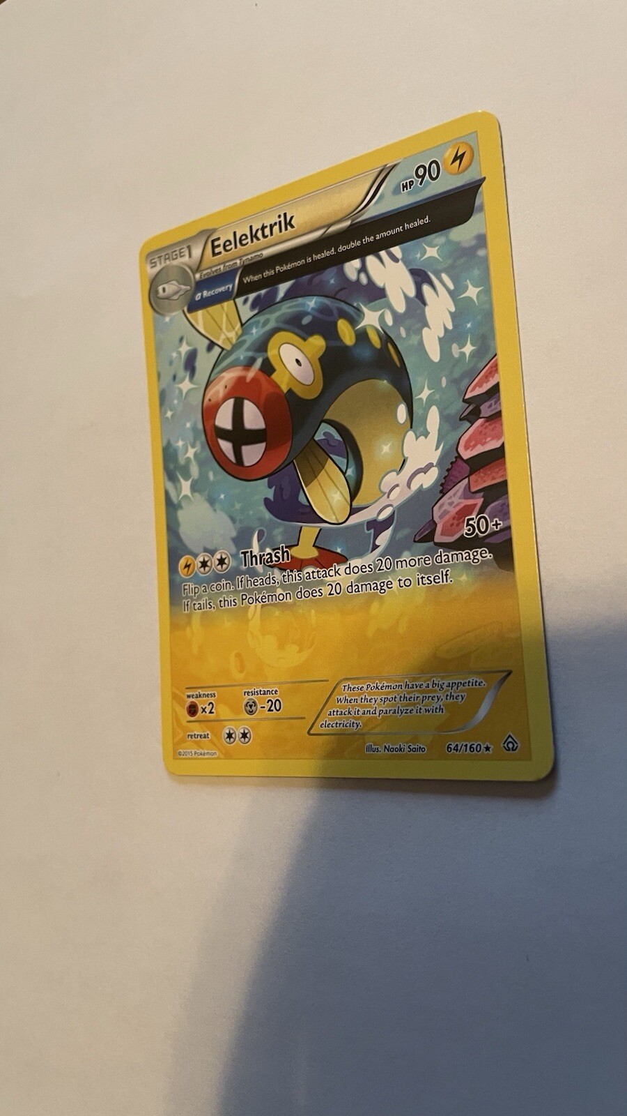 Pokémon TCG - Eelektrik - 64/160 - Rare - XY: Primal Clash [Near Mint]