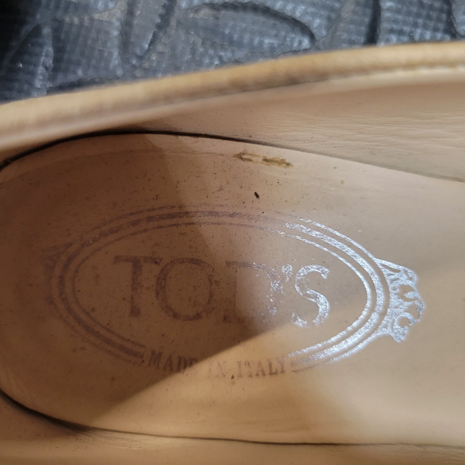 Tod's Womens Leather Driving Shoes Loafers Beige Size 38 EU 8 US Slip