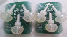 6 GLADE PLUGINS SCENTED OIL REFILLS SHIMMERING SPARKLING SPRUCE HOLIDAY FIR NEW
