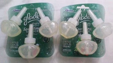 6 GLADE PLUGINS SCENTED OIL REFILLS SHIMMERING SPARKLING SPRUCE HOLIDAY FIR NEW