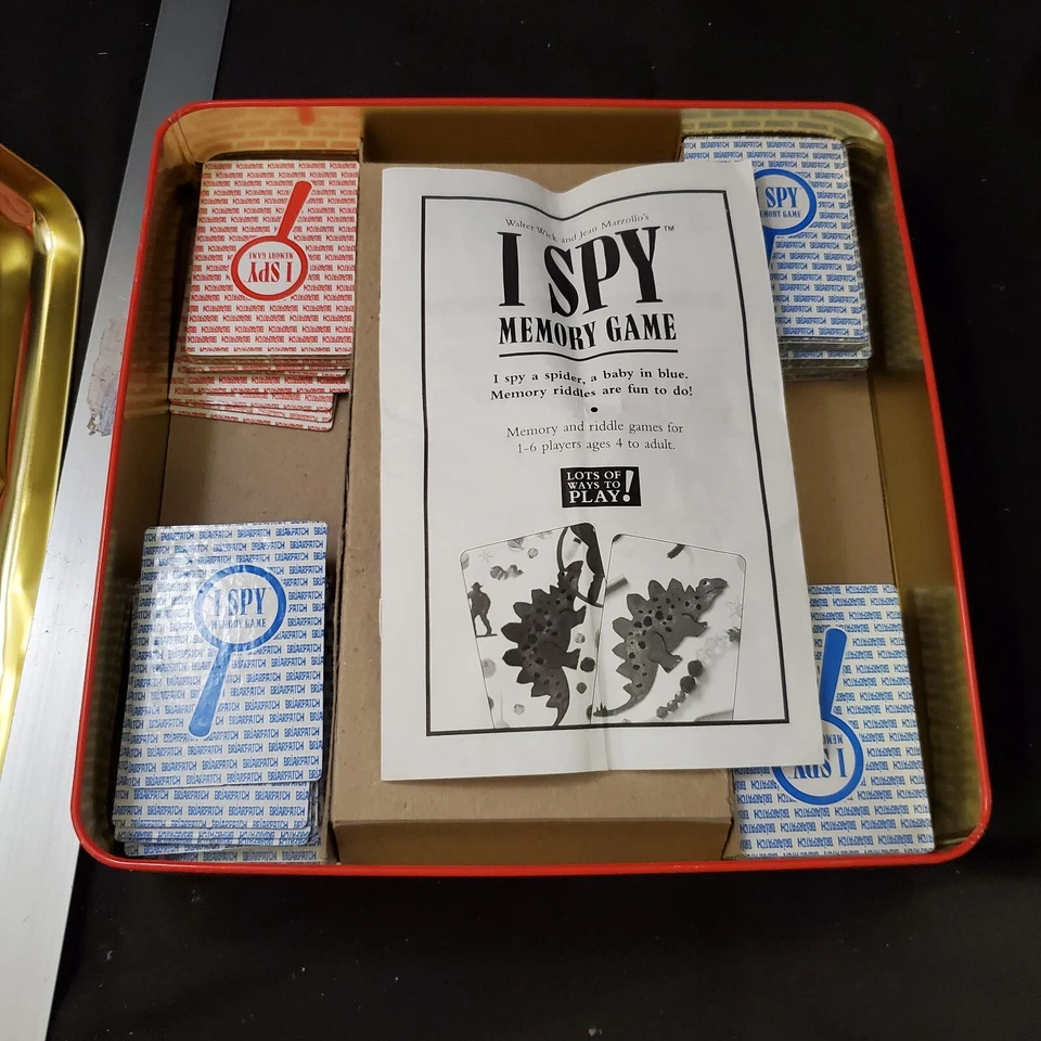 1995 I Spy Memory Game in Tin Box. All 75 Cards Included 100% Complete - Image 3 of 4