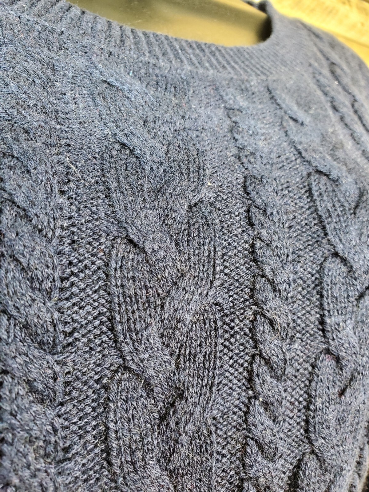 H&M Pullover Sweater Basic Blue Small Chest 35" L… - image 4