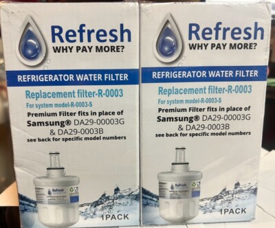 Refresh R 003 Water Filter REFRESH SAMSUNG R-0003 DA29-00003G Replacement Water FILTER/BRAND NEW ...