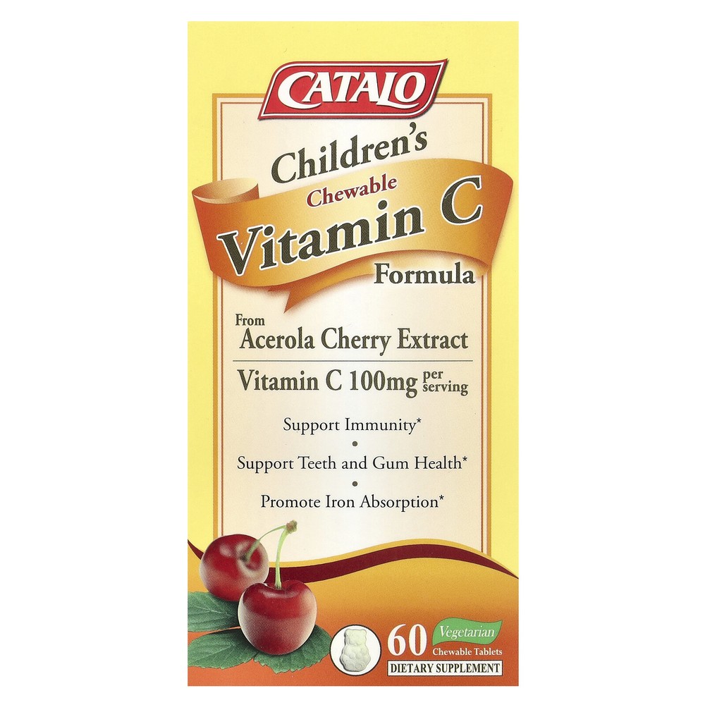 Children's Chewable Vitamin C Formula, 100 mg, 60 Vegetarian Chewable Tablets