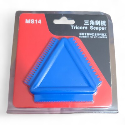 Triangular Load Scraper MS14 Wall Art Rubber Wood Graining Tool Triangular Scraper 3.4x3.4 ...