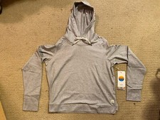 Vuori Halo Essential Hoodie Color Pale Grey Heather Women  s Size Small NWT