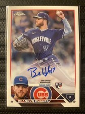 2023 Topps Chrome Autograph Brandon Hughes Rookie Chicago Cubs
