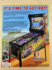 American Pinball Hot Wheels Pinball Flyer