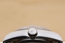 ROLEX LADIES DATEJUST 79174 BLACK DIAMOND DIAL 18K WHITE GOLD STEEL WATCH 9