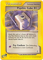 Pokemon Aquapolis 132/147 Psychic Cube 01 Card