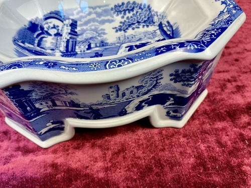 A Super Rare Spode Blue And White Limited Edition Dog Bowl. Perfect. - Picture 10 of 17
