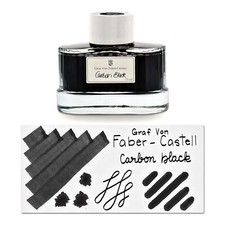 Faber-Castell - inchiostro in bottiglia - 75 ml - inchiostro stilografica nero carbonio 141000 nuovo