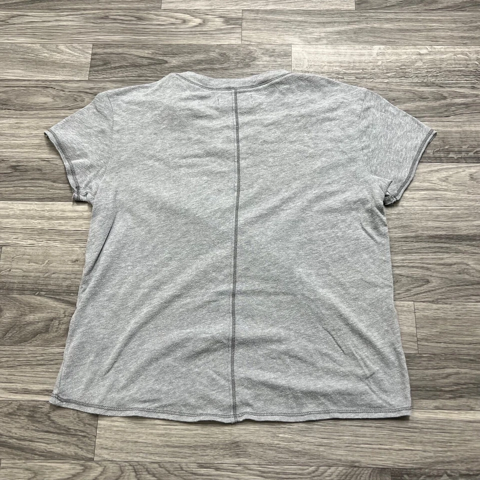 ABERCROMBIE & FITCH "Minnie Mouse" Graphic Print Gray Basic Top Girl's Medium - Image 3 of 4