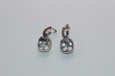 Samuel Benham BJC Sterling Silver & 18k Gold Earrings