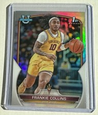 2022-23 Bowman Chrome University Frankie Collins REFRACTOR Arizona State #97