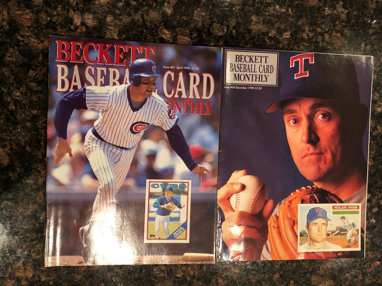 Topps Beckett Magazines 1990 1991 Lot Of 7 Cards And Poster Inserts topps-beckett-magazines-1990-1991-lot-of-7-cards-and-poster-inserts