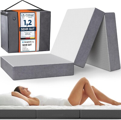 DYNMC you Klappmatratze 75x195x14 cm - H3 Härte, Oeko TEX, Gästebett Klappbar