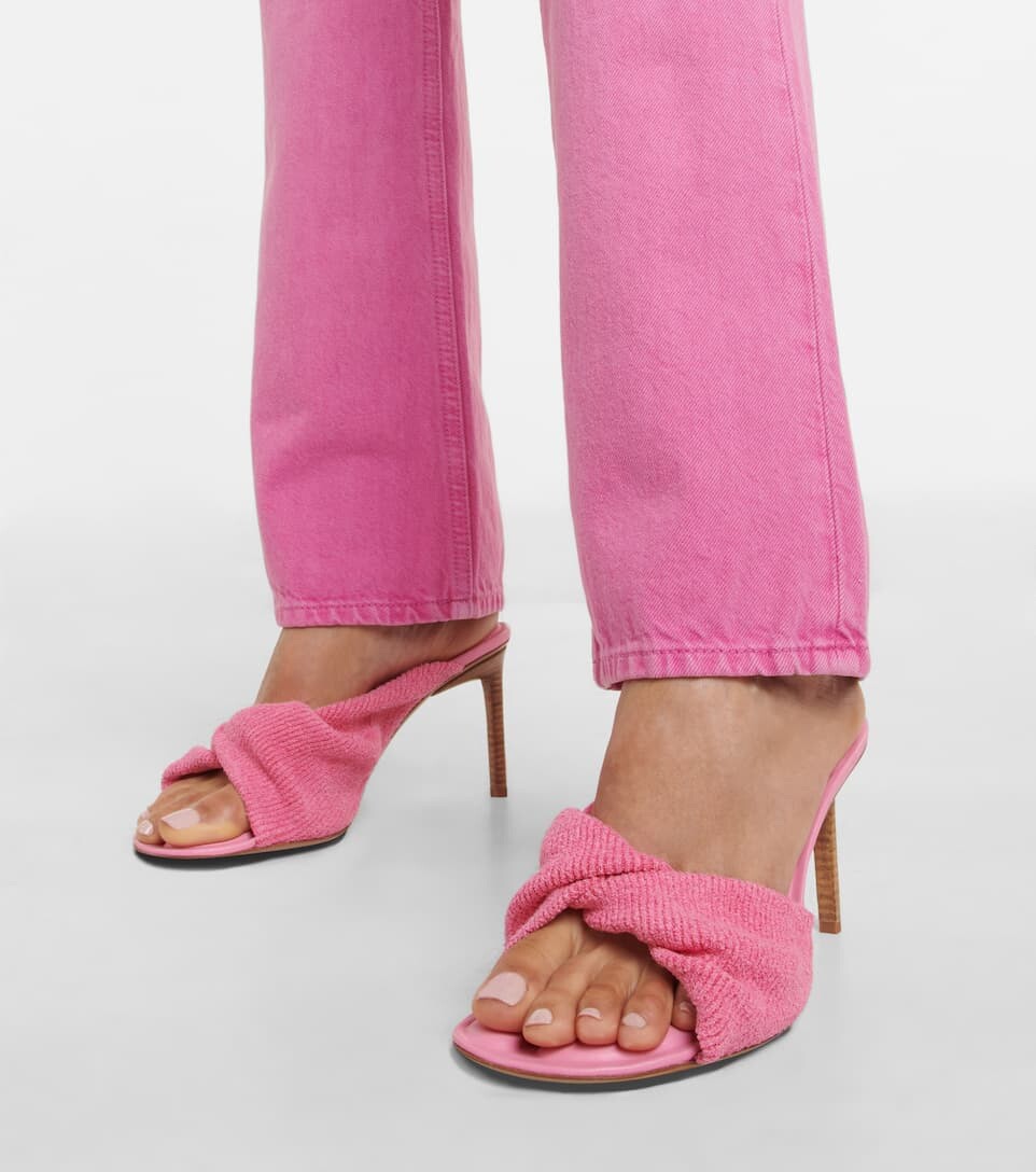 【JACQUEMUS】 Les Bagnu ヒールミュール JACQUEMUS Les Mules Bagnu Heels Dark Pink 38 $785 | eBay
