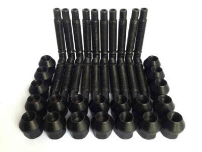 M14 x 1.25 Stud Conversion Kit for BMW Inc Nuts (20 Black)