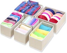 Foldable Cloth Storage Box Closet Dresser Drawer Divider Organizer Basket