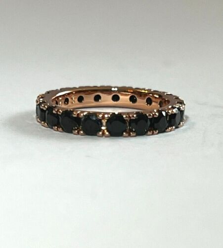 PANDORA BLACK SPARKLING ROW ETERNITY RING, STERLING SILVER S925ALE, WITH POUCH - Picture 5 of 7