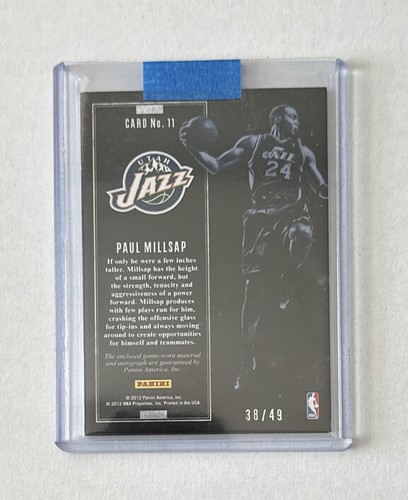 2011-12 Panini Limited Paul Millsap Jersey Auto /49 - Picture 2 of 2