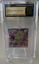 Tyranitar Wafer Stickers 2022 Lotte #16 Cgc Pristine 10