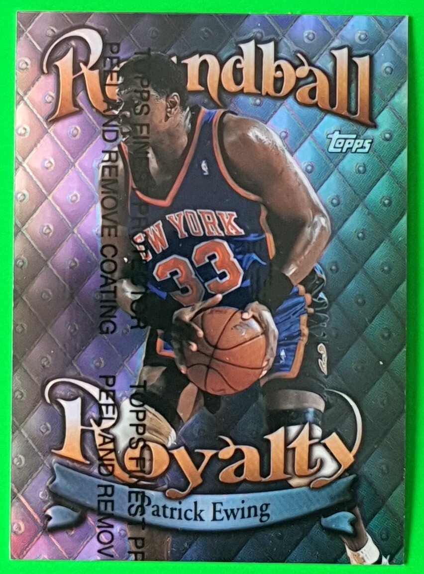 1998-99 Topps Basketball Insert : Roundball Royalty Refractor #R17 PATRICK EWING