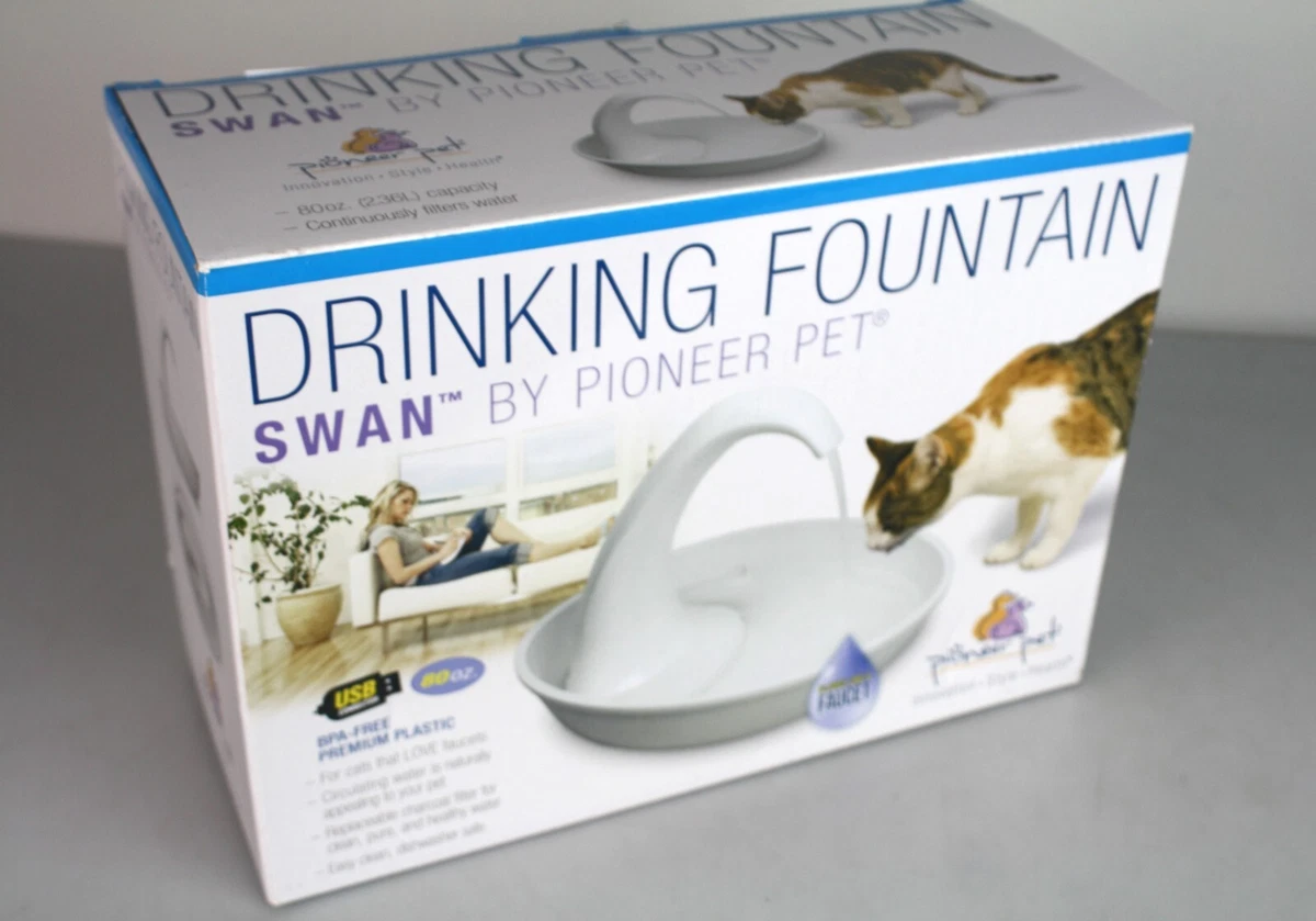 Swan pet fountain cheap