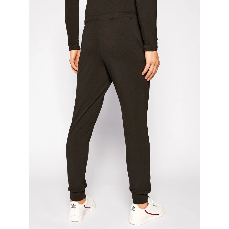 Pantalones EMPORIO ARMANI Negros para Dormir/Salón Cordón Pierna Dorada Logo Talla M Nuevos con Etiquetas Foto 3 de 3