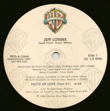 JEFF LORBER Facts Of Love (1986 U.S. Double Side A Promo 12inch)