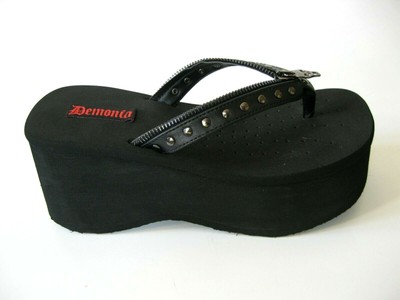 demonia flip flops