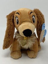 Disney  s Lady  The Tramp Lady Dog Plush Stuffed Animal Toy 6  Just Play NEW