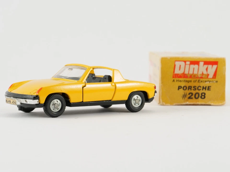 Dinky Toys Gb n° 208 Porsche 914 jamais joué 1/43 en boîte rare version pour USA - Photo 3/4