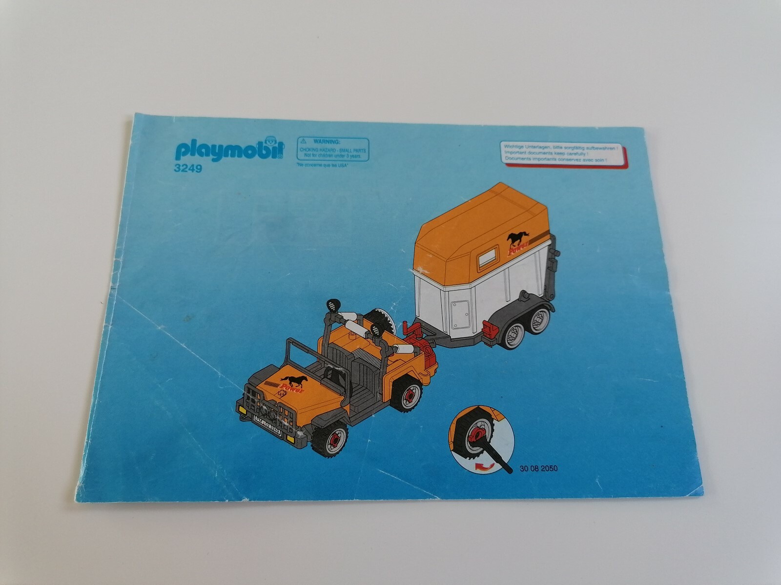 PLAYMOBIL 3249 - 4x4 et remorque à chevaux